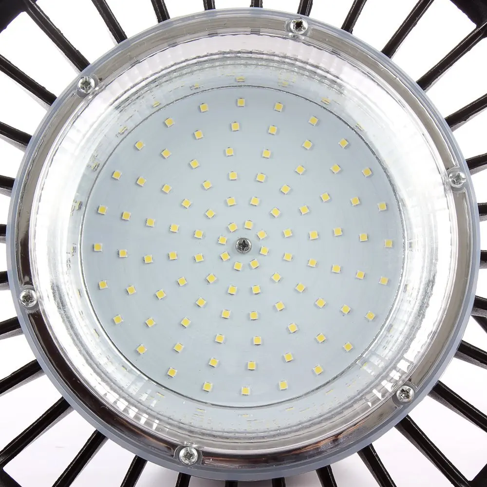 100 Watt LED High Bay UFO Lights-10000lm Warm White High Bay UFO Lights-Smaller and more efficient - Wide Voltage Range Warehouse LED Lights - LED High Bay Lighting - High Bay LED Lights (3)
