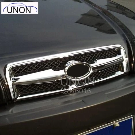 

Free shipping!car-styling case For Hyundai Tucson 2004-2008 ABS Chrome Front Grille Cover Trim accessories high quality