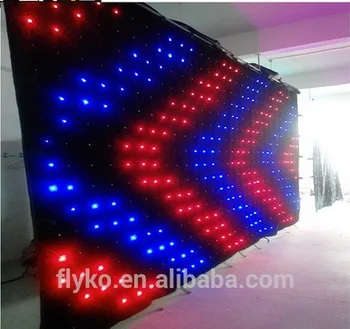 

factory price HD led mesh curtain wedding decoration free shipping P18 3X6M