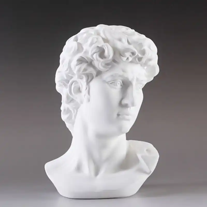 resin david head sculpture model head statue for