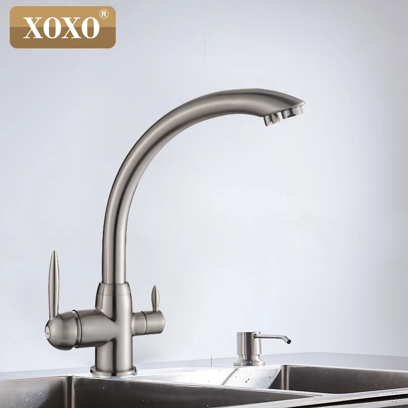  XOXO Water filter faucet brass kitchen mixer tap deck installed rotating 360 degrees water purifica - 32851462061