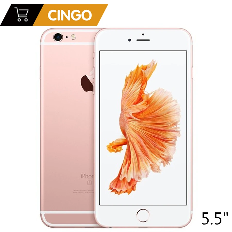Цена Apple iPhone 6S плюс iOS двухъядерный процессор, 2 Гб Оперативная память 16 Гб 64 128 ГБ Встроенная память 5,5