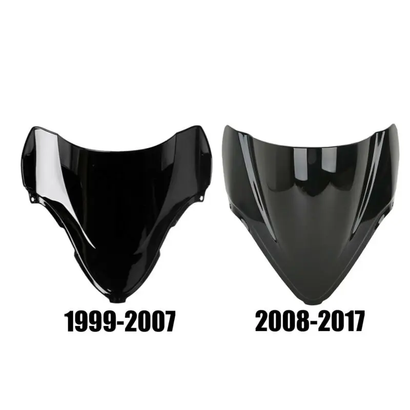 

Motorcycle Dual Bubble Windshield Windscreen For Suzuki GSX1300R Hayabusa 1999-2007 08-17
