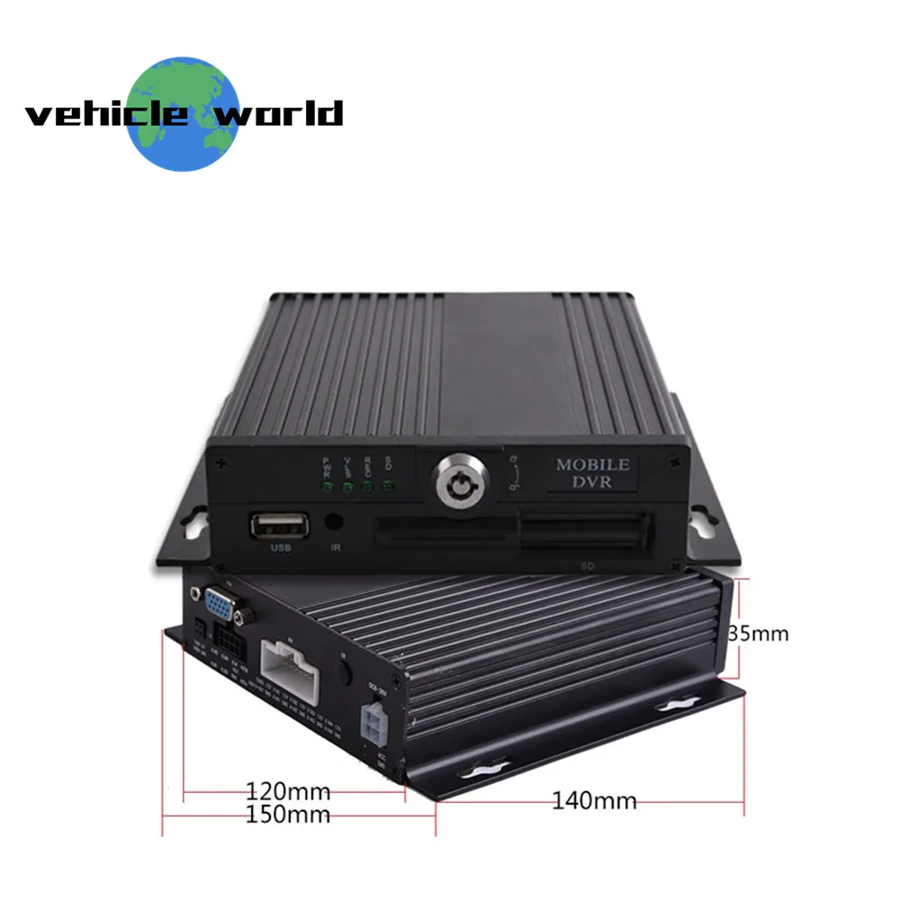 

AHD 720P 4Channels Truck Taxi Trailer School Bus SD Card Mobile DVR