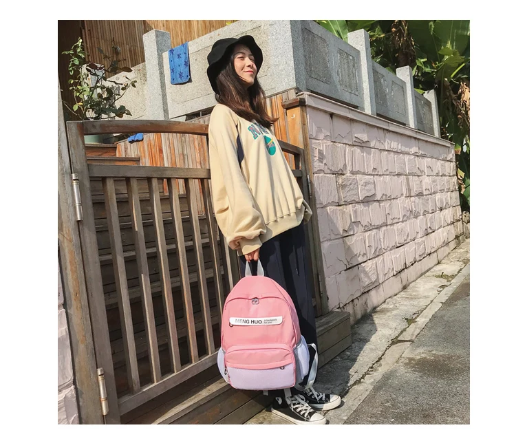Menghuo Backpack Women School Bag for Teenage Girls Waterproof Nylon Mochila Feminina Mujer Female Book Bag Travel Bag Sac A Dos_13