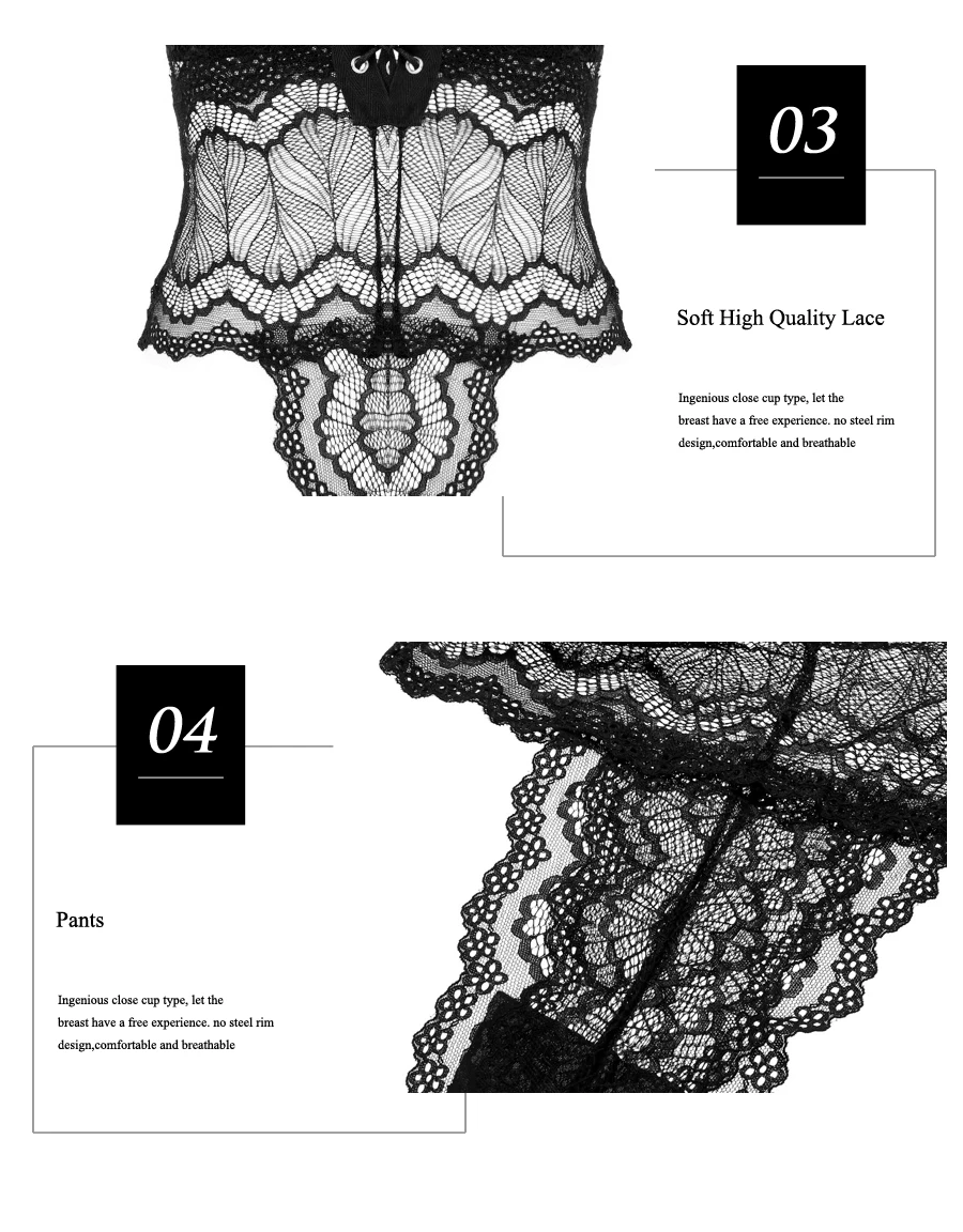 Сексуальный кружевной комбинезон, кружевной бюстгальтер, женский прозрачный комплект, Sujetador Encaje, боди, комбинезон S36