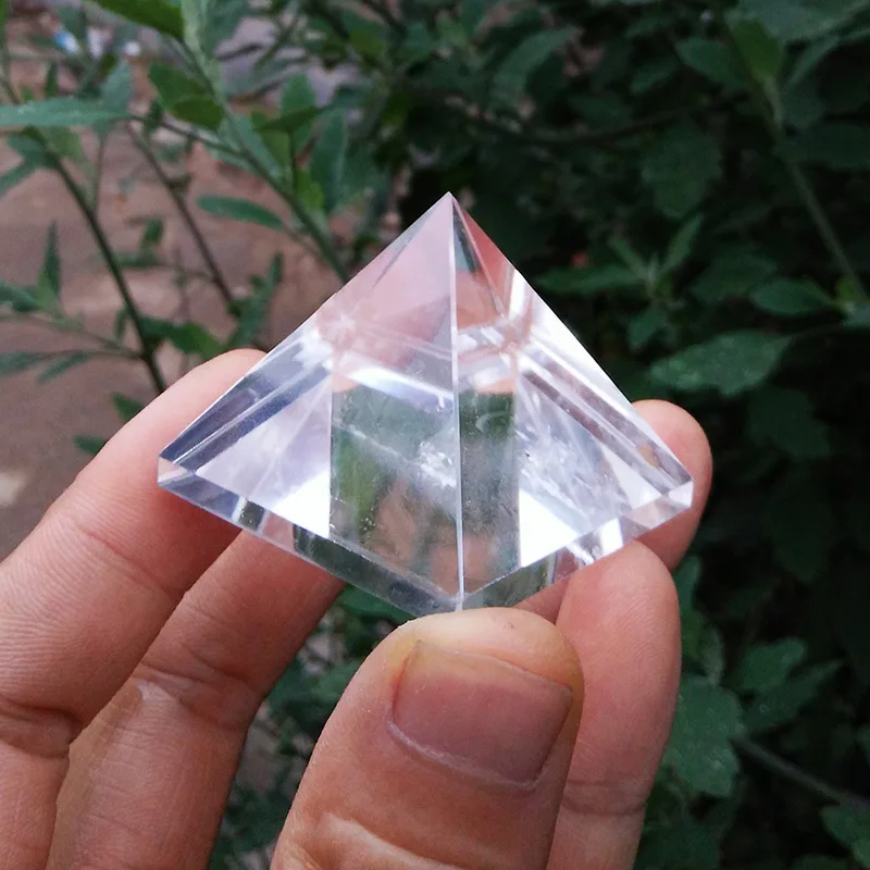 

Natural Rock Quartz Pyramid White Clear Crystal Stone Fengshui Chakras Healing Pyramids High Qulity Pyramid Decoration