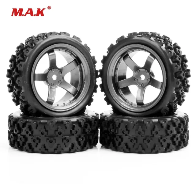 Best Offers 4pcs/set 4x Rubber Tires Wheel Rims Set 6mm offset For 1/10 RC Rally Racing Off Road Car