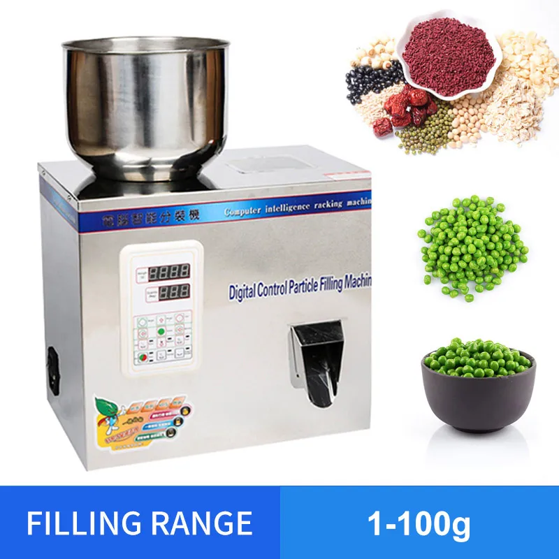 

YTK 1-100g Tea Particle Filling Machine Weighing Machine Grain Medicine Seed Fruit Salt Packing Machine Powder Filler