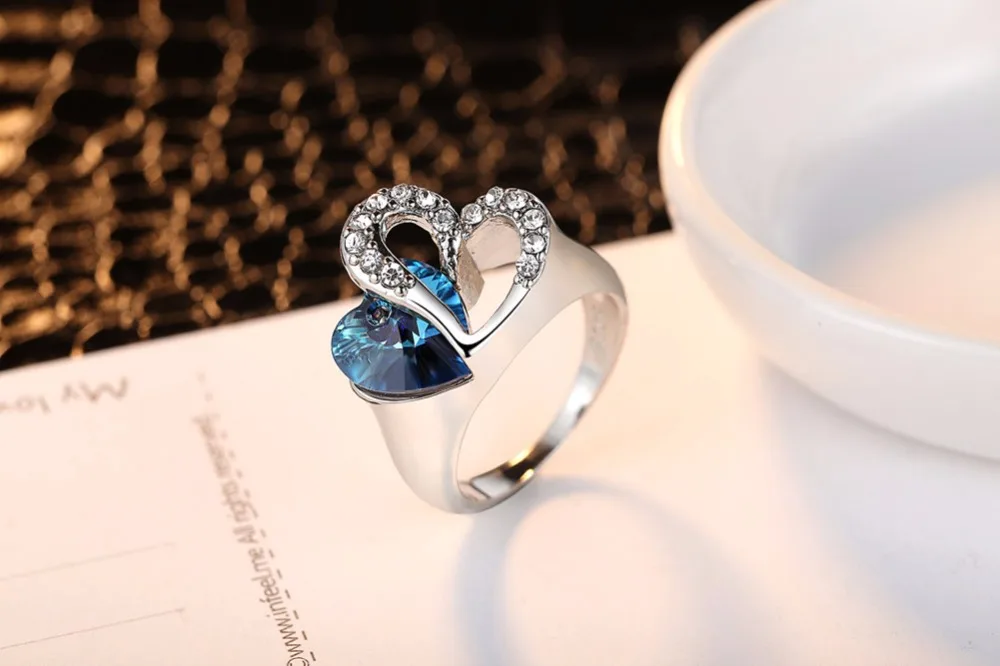 Подарок на день Святого Валентина ювелирные изделия Титаник Сердце океана кольцо