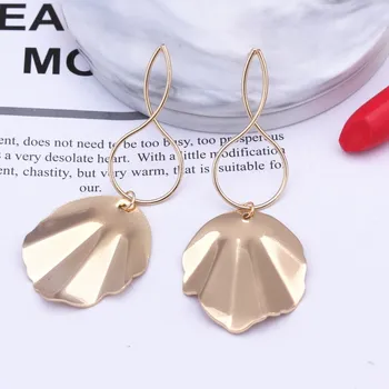 

Statement Earrings For Women Metal Leaf Dangle Drop Earring Long Geometric Brincos Bohemia Jewelry Female Accessories