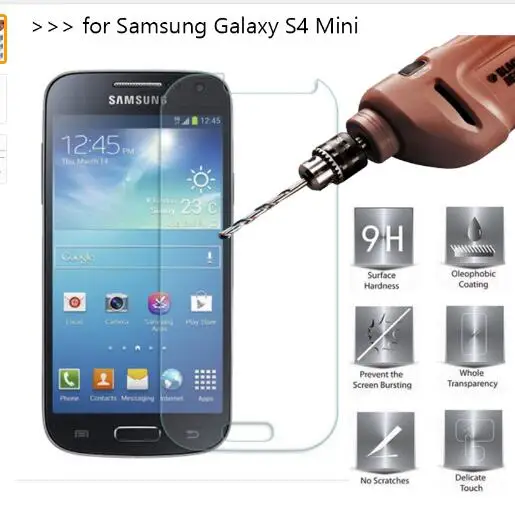 

2Pack for Samsung S4 Mini Glass Screen Protector Hard Tempered Glass for Samsung Galaxy S4 Mini i9190 i9192 i9195 glass cover