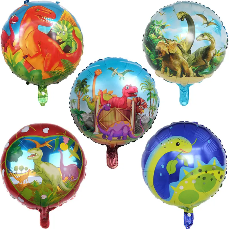 50pc Jurassic Park Story Dinosaur Balloon Aluminum Foil Helium