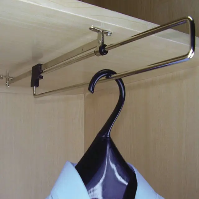 Yu Cloakroom Painting Hanging Clothes Closet Hardware Device Yu Cloakroom Painting Hanging Clothes Closet Hardware Device Multifunctional Telescopic Mast Mounted Hangers 013