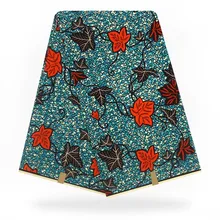 Горячая африканская восковая штамповка ткань высокого качества парча ткань с дышащей для голландских вечерние, свадебное платье, украшения F93-2