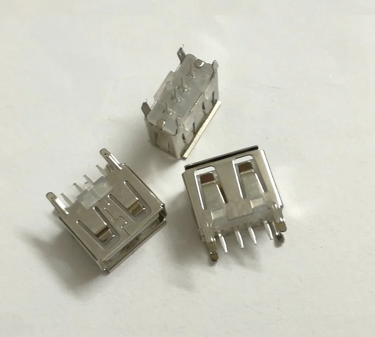 100 шт. материнская плата для ноутбука micro 2 0 USB 4 контакта DC Белый A Тип плоский угол