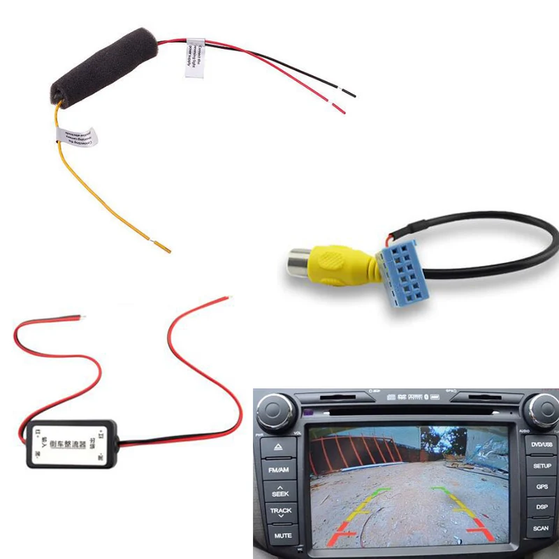 Автомобильное реле таймера задержки камеры заднего вида RCA фильтр для VW RCD330G Plus