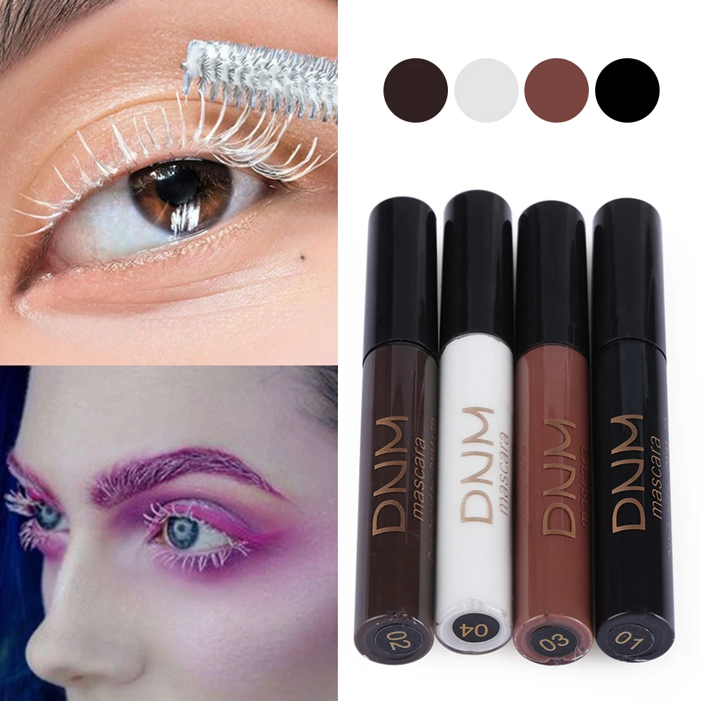 

4D Silk Fiber Mascara 4 Colors Waterproof Longlasting Charming Eye Makeup Cosmetic Tool Eyelash Curling Extension Lengthening