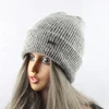 2022 New Winter Hat For Women Real Rabbit Fur Knitted Beanie Ladies Thick Warm Angora Wool Hat Female Skullies Beanies 5
