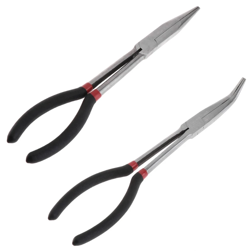 

Fishing Pliers Curve Straight Long Handle Carbon Steel Gripper Multifunctional