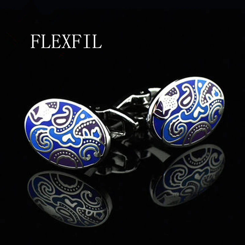 

FLEXFIL jewelry shirt Fashion cufflink for men Brand Cuff link Wholesale Button High Quality Luxury Wedding Male Free Shipping