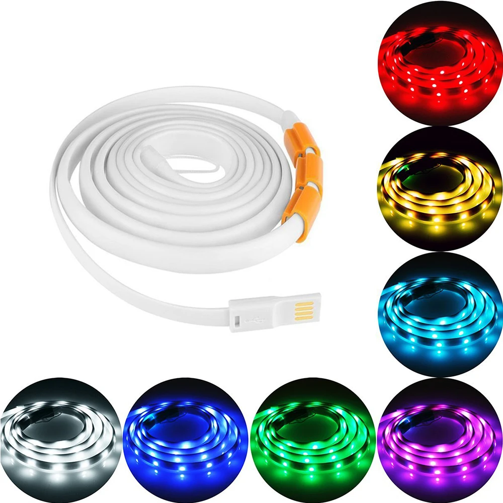 1 5 светодио дный м RGB USB лента переносная светодиодная веревка с 24 К контроллером