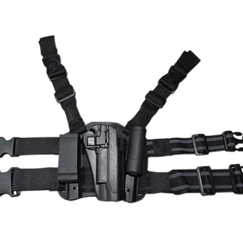

Tactical Handgun Leg Holster For Colt 1911 Pistol Right Hand Hunting Pistol Gun Carry Holster With Magazine Pouch
