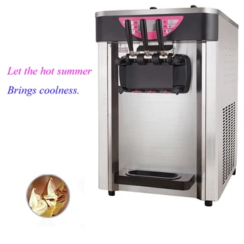 

110V 220V automatic desktop soft ice cream machine sweet cone ice cream machine