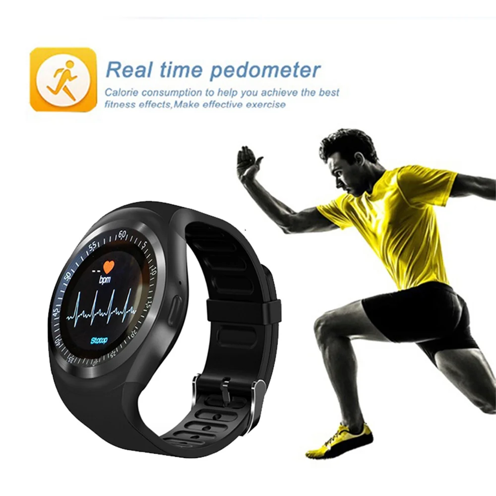 696 NEW Sport smart watch Y1HR Heart Rate monitor Passometer smart watch men Fitness Tracker smart bracelet Information Display