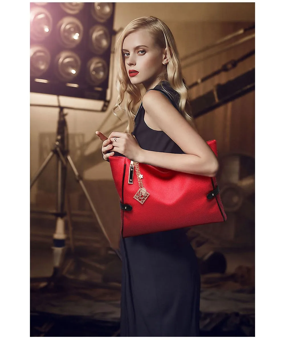 High Quality PU Leather Women Messenger Bag Big Shoulder Bag Large Capacity Totes Famous Brand Bolsa Feminina Herald Fashion New (3)