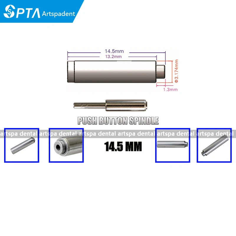 5 шт. 14.5 mmush Кнопка шпинделя/оси для обслуживания стоматологических наконечников картридж
