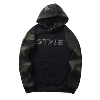 

2019 New Fashion Camouflage Coat Autumn and Winter Tide Large size Hooded Sweatshirt High Quality Loose Style
