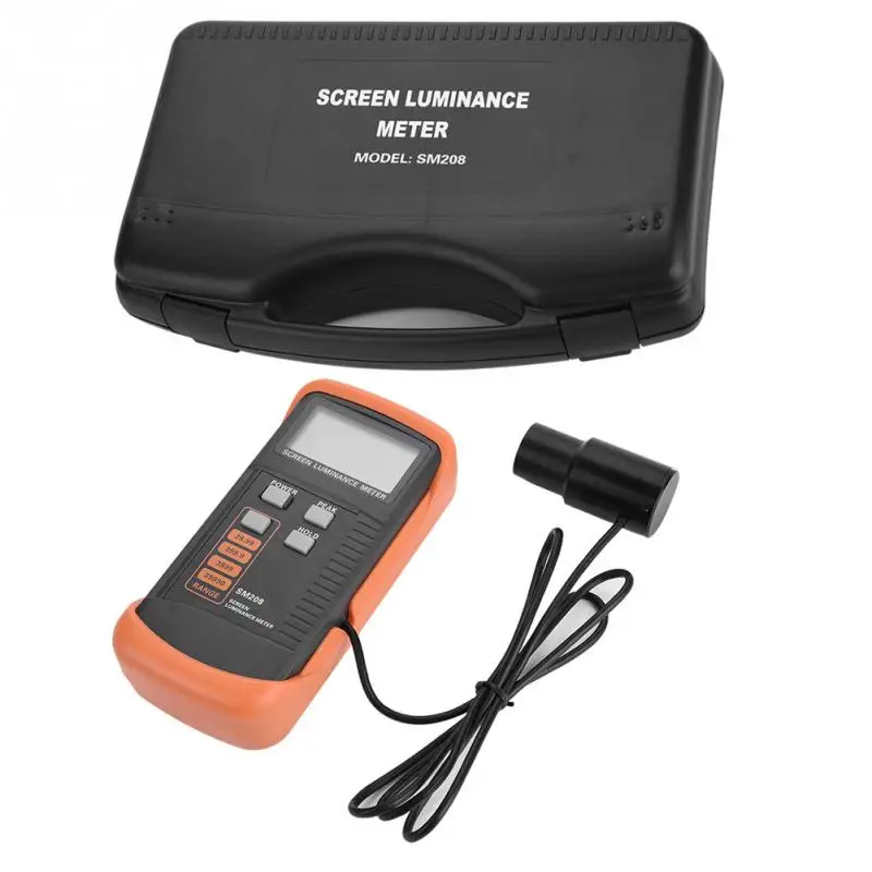 

SM208 Screen Brightness Meter Portable Luminance Meter with Mini Light Detector 0.01-39990 cd/m