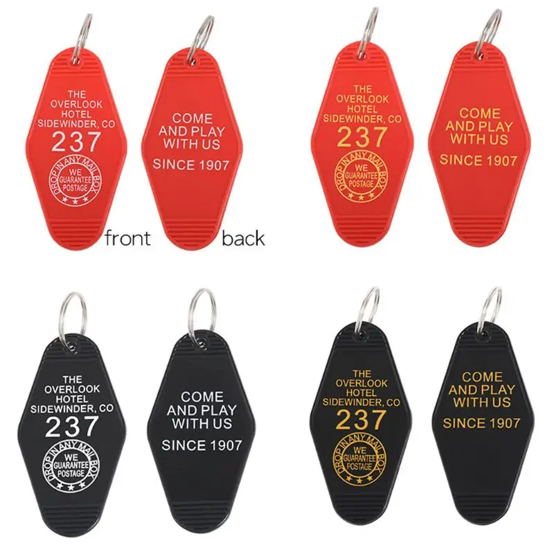 

Key Ring Hotel Keys Storage Plastic Keychain Portable Jewelry Anti Lost Creative Decoration Unisex Accessories
