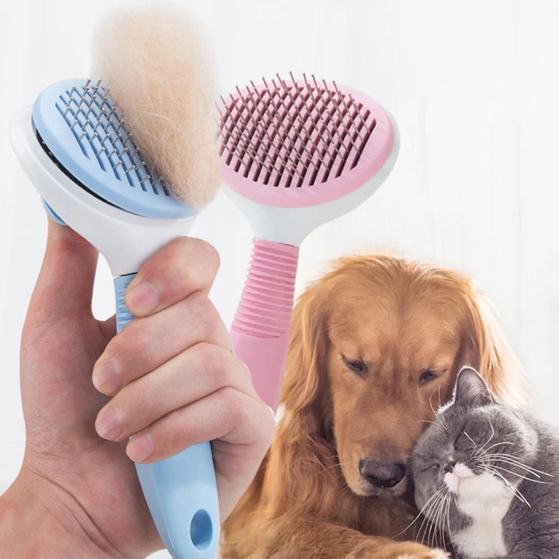 

Multi-purpose Needle Comb for Dog Cat One-button Hair Removal Pets Comb Brush Dog Hair Remover Rake Comb Pet Beauty Tool