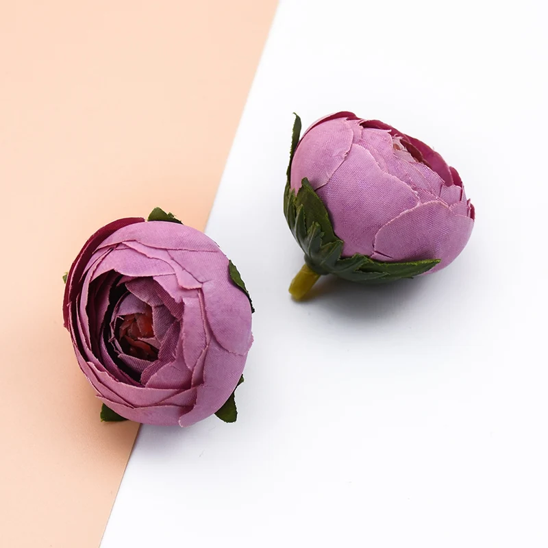 3 шт. дешевые шелковые маленькие чайные бутоны розы цветок настенные декоративные цветы венки Скрапбукинг diy подарки коробка для конфет искусственные цветы - Цвет: Color 10