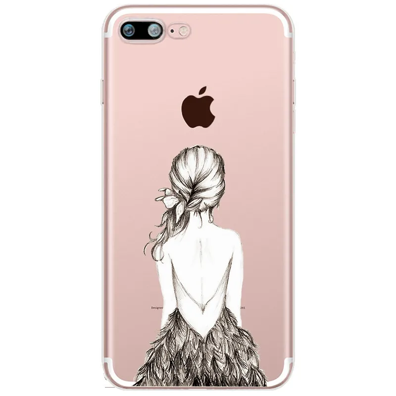 Elephant Butterfly Dandelion Patterned Soft Silicone TPU Phone Case Cover For iphone 7 8 6 6s Plus 5 5s SE X Xs XsMax Xr Coque