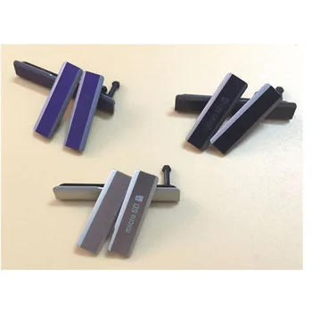 

10 pcs/lot , USB Cap Cover For Sony Xperia Z1 L39H C6903 Micro SD+ USB Charging Port Dust Plug +SIM Card Port Slot Cover Parts