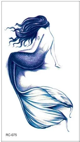 

Waterproof Temporary Tattoo Sticker Mermaid tatto stickers flash tatoo fake tattoos for women girl