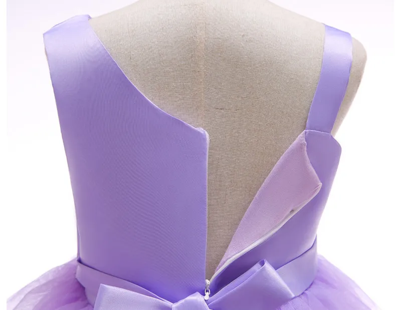 2019 Summer Elegant Flower Baby Girls Sling Dress Children Party Evening Dresses For Girl Vestidos Kids Princess Belt Ball Gown  (8)