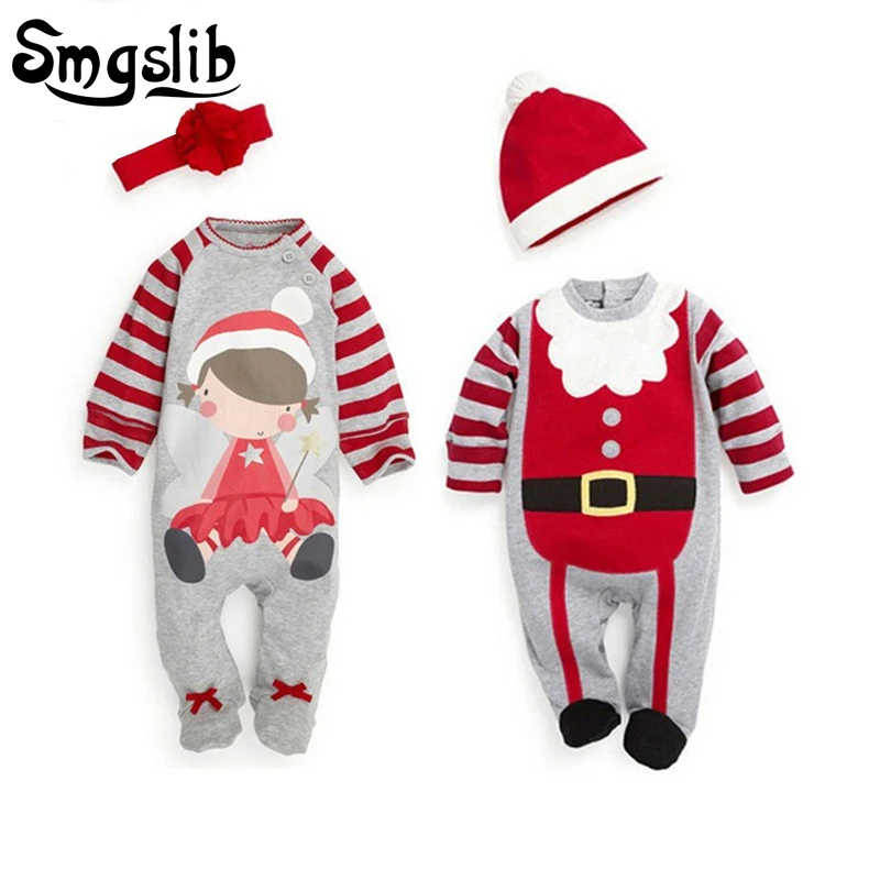 

Christmas baby romper newborn baby girl clothes santa claus costumes kids long sleeves infant jumpsuit baby boy clothes outfits