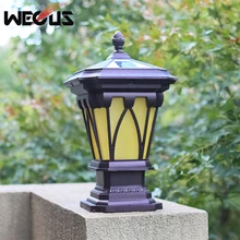 Открытый алюминиевый столб лампа для шага коридора улицы сада Забор парковки ворота во дворе вилла освещение садового парка