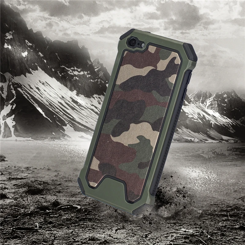 

Army Military Camouflage Armor PC Phone Case For Apple iPod Touch iTouch 5th 6th Generation Dual Layer Hybrid TPU Antishock Cove