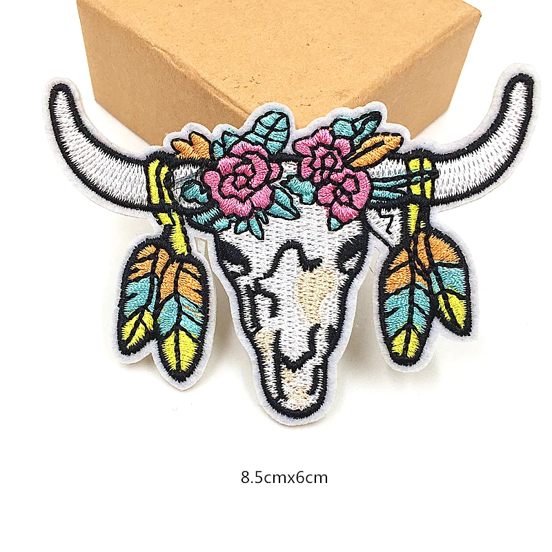 1 PC Cartoon Animal Shape Cloth Stripes Stickers for Clothes Embroidery Patch On Backpack Jeans Patches for Clothing Iron