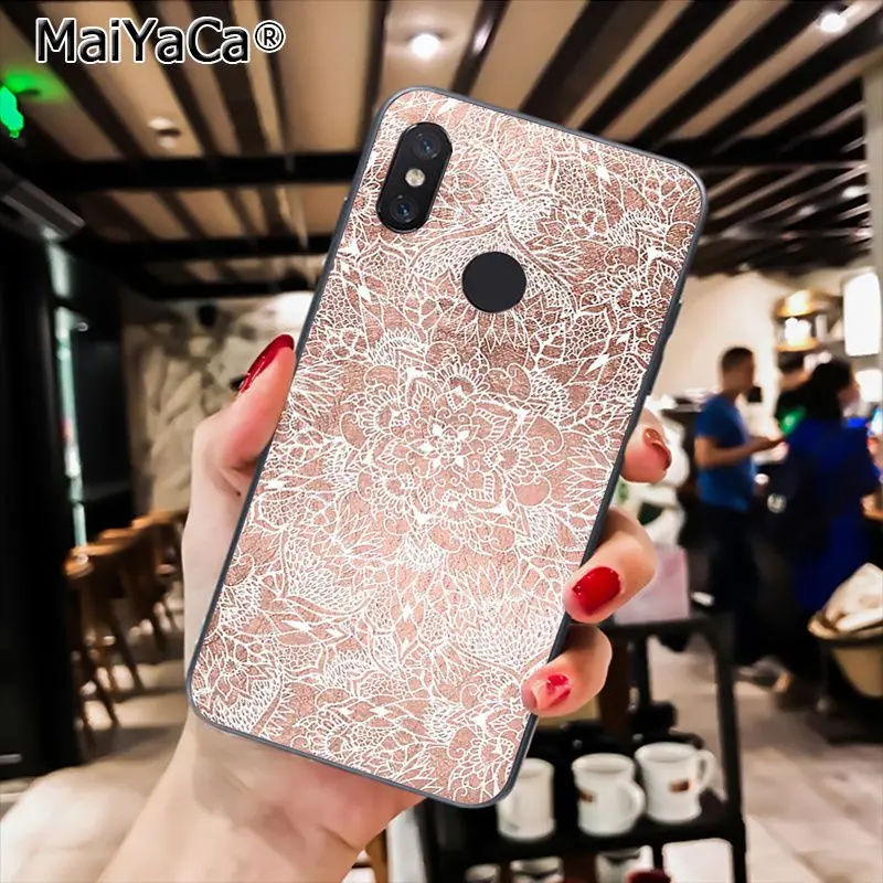 Love Heart Gold Rose Marble Stripes