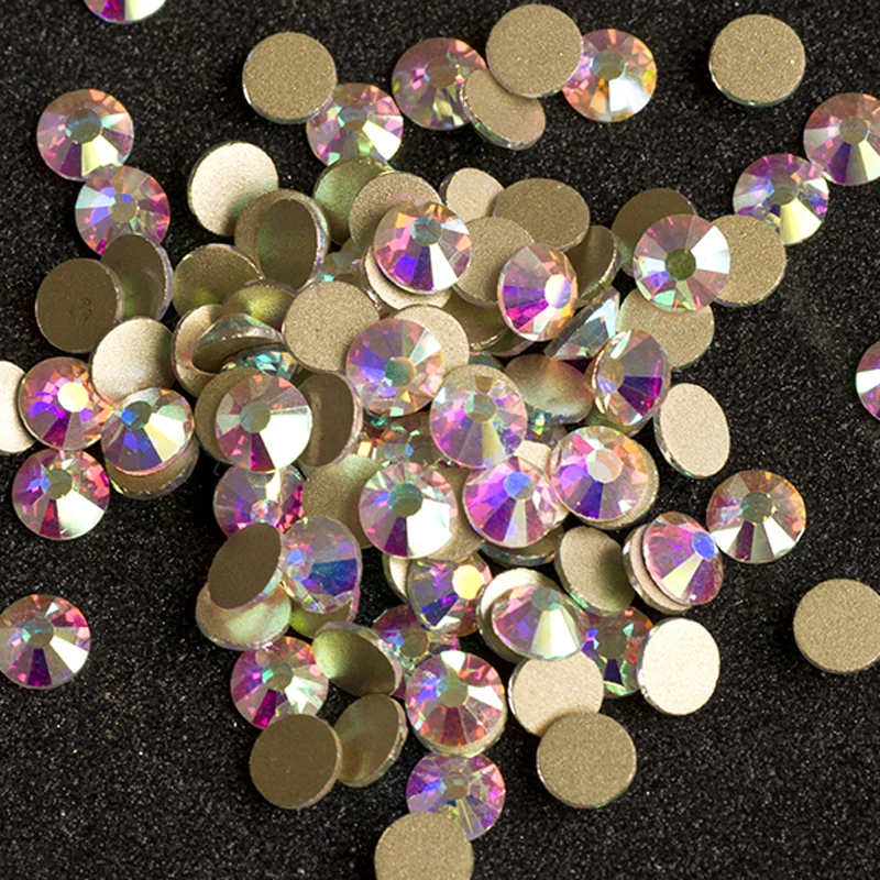 

YANRUO 2058NoHF SS20 AB 1440Pcs Top Quality Non Hotfix Strass Flatback Crystal Glitter Glass Rhinestone For Nails
