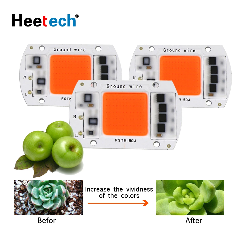 LED COB Chip Grow Light Phyto Lamp AC 220V 240V 20W 30W 50W Full Spectrum Flower Lamp For Plant Growth Flower Seedling Grow grow light