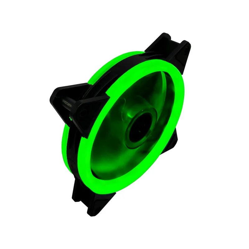 LED 120mm 52CFM De-vibration Rubber DC 12V PC Computer Cooler Cooling Fan