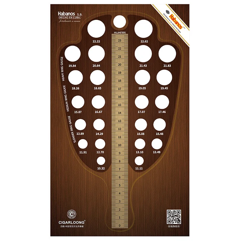 Cigars Length Diameter Ring Gauge Tools Cigar paper jam Cigar Size