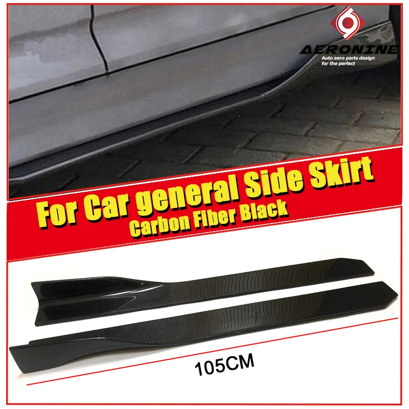 

E46 Side skirts ADD -on Diffusers For BMW 3 series 318i 320i 323i 325i 328i 330i Carbon fiber Side Skirts Extension Lip 105cm